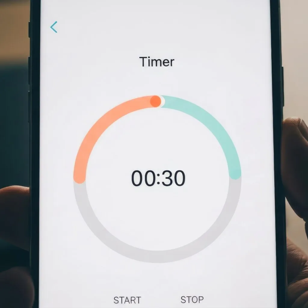 Phone screen showing a 30 second timer, illustrating how long are TV ads for higher education campaigns.
