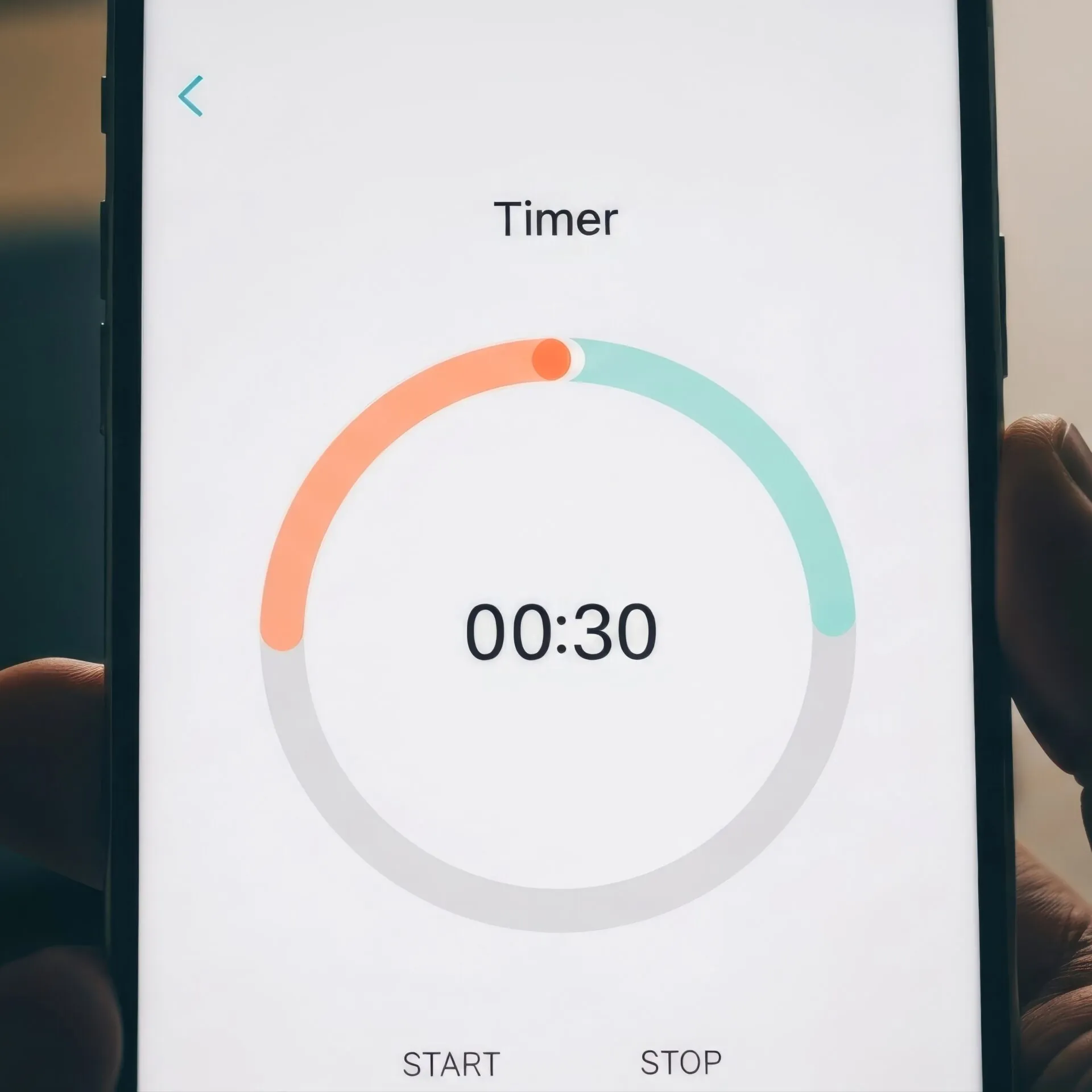 Phone screen showing a 30 second timer, illustrating how long are TV ads for higher education campaigns.